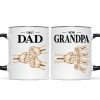 Fist Bump First Dad Now Grandpa Personalized Mug