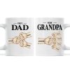 Fist Bump First Dad Now Grandpa Personalized Mug