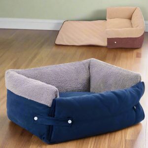 Flip-Out Pet Bed With Extendable Sleep Mat