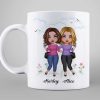 Floral Doll Besties Best Friends Sisters Friends Until Old And Senile Personalized Mug Floral Doll Besties Best Friends Sisters Friends Until Old And Senile Personalized Mug