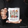 Floral Science Lab Beakers Personalized Mug, Flowers Chemistry Scientist Gift with Custom Name Floral Science Lab Beakers Personalized Mug, Flowers Chemistry Scientist Gift with Custom Name