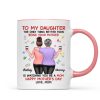Floral To My Daughter From Mom Happy Mother's Day Personalized Mug, Gift For Daughter