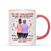 Floral To My Daughter From Mom Happy Mother's Day Personalized Mug, Gift For Daughter