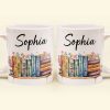 Flower Book Custom Name For Book Lovers - Personalized Mug Flower Book Custom Name For Book Lovers - Personalized Mug