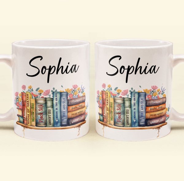 Flower Book Custom Name For Book Lovers - Personalized Mug Flower Book Custom Name For Book Lovers - Personalized Mug