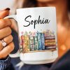 Flower Book Custom Name For Book Lovers - Personalized Mug Flower Book Custom Name For Book Lovers - Personalized Mug