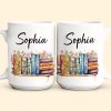 Flower Book Custom Name For Book Lovers - Personalized Mug Flower Book Custom Name For Book Lovers - Personalized Mug