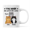 Fluffy Cats Will Watch And Judge Funny Gift For Cat Lovers Personalized Mug