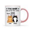 Fluffy Cats Will Watch And Judge Funny Gift For Cat Lovers Personalized Mug