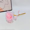 Foil Plated Rose Gold Rose Artificial Flowers Gift Set Foil Plated Rose Gold Rose Artificial Flowers Gift Set