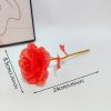 Foil Plated Rose Gold Rose Artificial Flowers Gift Set Foil Plated Rose Gold Rose Artificial Flowers Gift Set