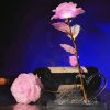 Foil Plated Rose Gold Rose Artificial Flowers Gift Set Foil Plated Rose Gold Rose Artificial Flowers Gift Set