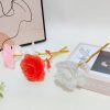 Foil Plated Rose Gold Rose Artificial Flowers Gift Set Foil Plated Rose Gold Rose Artificial Flowers Gift Set