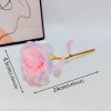 Foil Plated Rose Gold Rose Artificial Flowers Gift Set Foil Plated Rose Gold Rose Artificial Flowers Gift Set
