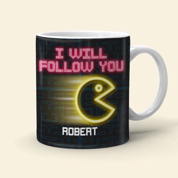 Follow You Wherever You May Go, Personalized Coffee Mug, Couple Playing Game, Gift For Her, 04htqn270623 Follow You Wherever You May Go, Personalized Coffee Mug, Couple Playing Game, Gift For Her, 04htqn270623