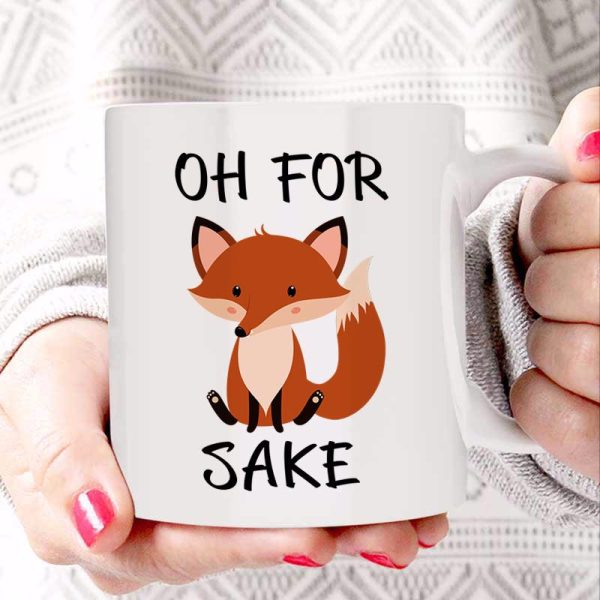 For Fox Sake Funny Ceramic Coffee Mug For Fox Sake Funny Ceramic Coffee Mug