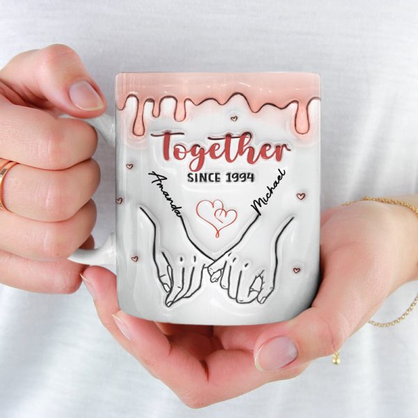 Forever And Always - Couple Personalized Custom 3D Inflated Effect Printed Mug - Gift For Husband Wife, Anniversary Forever And Always - Couple Personalized Custom 3D Inflated Effect Printed Mug - Gift For Husband Wife, Anniversary