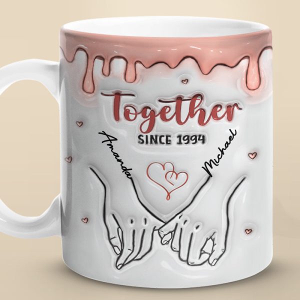 Forever And Always - Couple Personalized Custom 3D Inflated Effect Printed Mug - Gift For Husband Wife, Anniversary Forever And Always - Couple Personalized Custom 3D Inflated Effect Printed Mug - Gift For Husband Wife, Anniversary