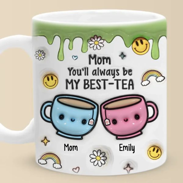 Forever Connected, Always Loved - Family Personalized Custom 3D Inflated Effect Printed Mug - Gift For Mom, Daughter Forever Connected, Always Loved - Family Personalized Custom 3D Inflated Effect Printed Mug - Gift For Mom, Daughter