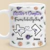 Forever Linked, Heart To Heart - Family Personalized Custom 3D Inflated Effect Printed Mug - Gift For Mom, Daughter Forever Linked, Heart To Heart - Family Personalized Custom 3D Inflated Effect Printed Mug - Gift For Mom, Daughter