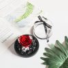 Forever Preserved Rose in Heart Glass Dome with LED Light for Valentine and Special Occasions Forever Preserved Rose in Heart Glass Dome with LED Light for Valentine and Special Occasions