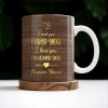 Forever Yours Romantic Heart Quote - Personalized Custom Coffee Mug - CPL152_MG