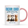 Forget Father's Day We Love You Every Day Cute Cartoon Cats Gift For Cat Lover Personalized Mug