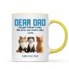 Forget Father's Day We Love You Every Day Cute Cartoon Cats Gift For Cat Lover Personalized Mug