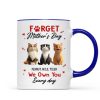 Forget Mother's Day I Own You Everyday - Personalized Mug - Gift for Cat Moms