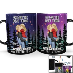 Found On The Internet Couple - Personalized Color Changing Mug