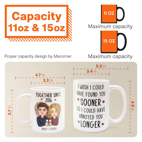 Found You Sooner, Annoyed You Longer - Personalized Mug Found You Sooner, Annoyed You Longer - Personalized Mug