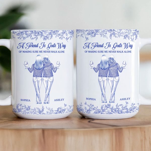 Friend - We Never Walk Alone - Personalized Mug Friend - We Never Walk Alone - Personalized Mug