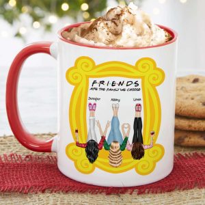 Friends Are The Family We Choose, Gift For Friends, Personalized Accent Mug, Bestie Together Ornament, Christmas Gift 04NAHN171123HH