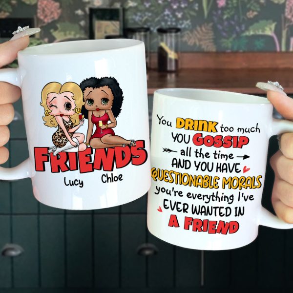 Friends, Gift For Best Friends, Personalized Mug, Bestie Drinking Mug 04HUHN050823HH Friends, Gift For Best Friends, Personalized Mug, Bestie Drinking Mug 04HUHN050823HH