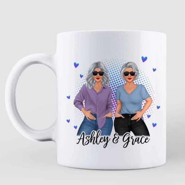 Friends Until Old Posing Women Personalized Mug Friends Until Old Posing Women Personalized Mug