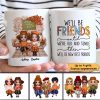 Friends Until Old Senile Fall Season Personalized Mug Friends Until Old Senile Fall Season Personalized Mug