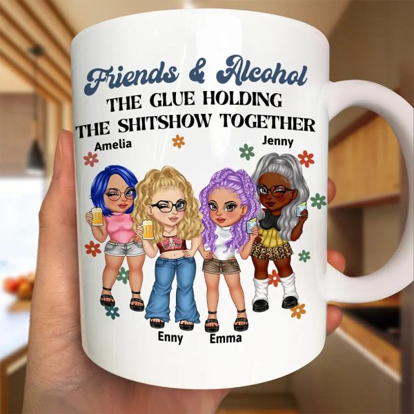 Friendship Is About Finding People Who Are Your Kind Of Crazy - Personalized Mug Friendship Is About Finding People Who Are Your Kind Of Crazy - Personalized Mug