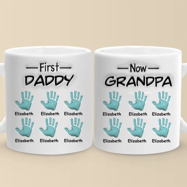 From Dad To Grandpa - Family Personalized Custom 3D Inflated Effect Printed Mug - Father's Day, Gift For Dad, Grandpa From Dad To Grandpa - Family Personalized Custom 3D Inflated Effect Printed Mug - Father's Day, Gift For Dad, Grandpa