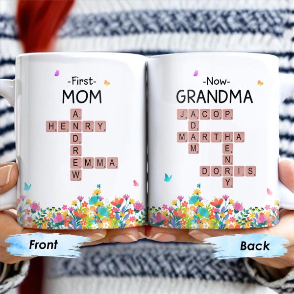 From First-Time Mom To Beloved Grandma Mug - Personalized Custom Coffee Mug - GRM038_MG From First-Time Mom To Beloved Grandma Mug - Personalized Custom Coffee Mug - GRM038_MG