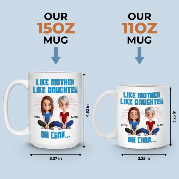 From Her, I Learned Love - Family Personalized Custom Mug - Mother's Day, Gift For Mom, Daughter From Her, I Learned Love - Family Personalized Custom Mug - Mother's Day, Gift For Mom, Daughter