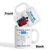 From Mom Dad To Son Watching You Be A Dad Blue Tone - Personalized Mug - Gift For Son