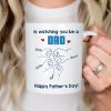 From Mom Dad To Son Watching You Be A Dad Blue Tone - Personalized Mug - Gift For Son