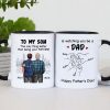 From Mom Dad To Son Watching You Be A Dad Personalized Mug, Gift For Son