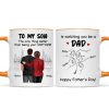 From Mom Dad To Son Watching You Be A Dad Personalized Mug, Gift For Son
