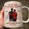 From Mom To Son My Little Boy Yesterday My Friend Today Personalized Mug