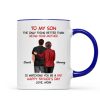 From Mom To Son Watching You Be A Dad - Personalized Mug - Gift For Son