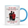 From Mom To Son Watching You Be A Dad - Personalized Mug - Gift For Son