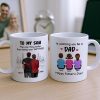 From Mom To Son Watching You Be A Dad Personalized Mug, Father's Day Gift For Son