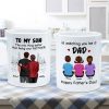 From Mom To Son Watching You Be A Dad Personalized Mug, Father's Day Gift For Son