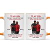 From Mom To Son Watching You Be A Dad Personalized Mug, Heartfelt Gift For Son